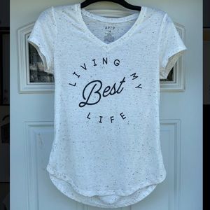 “Living my best life” burnout t-shirt